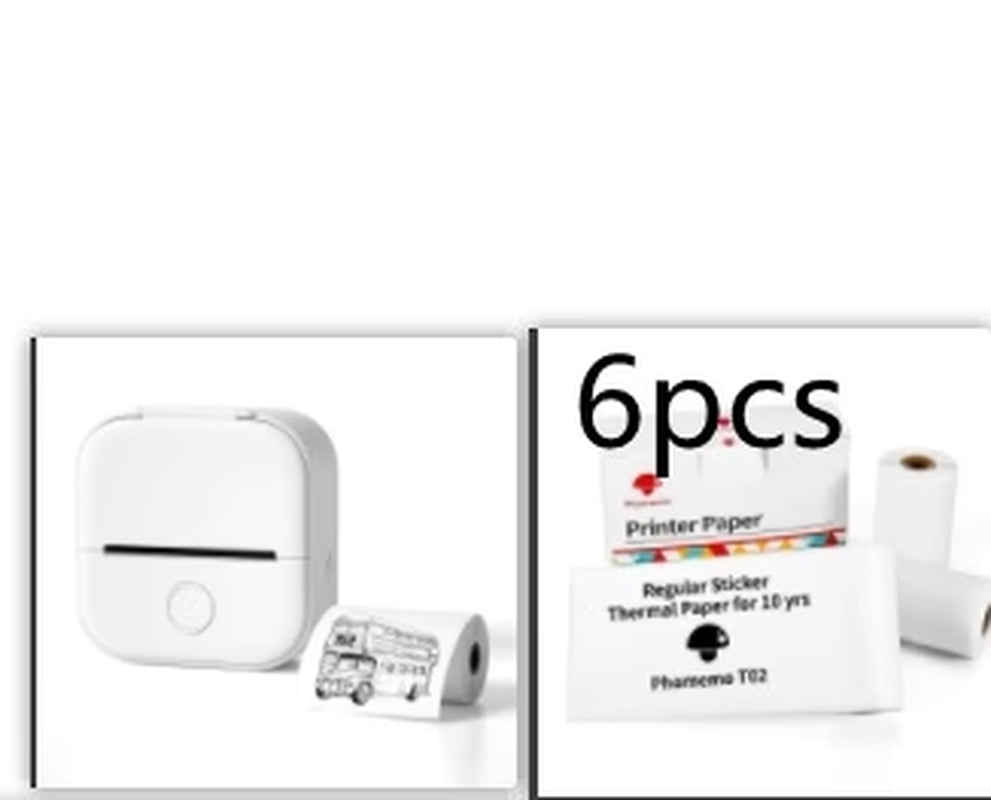 Portable Mini Thermal Label Printer – Wireless Bluetooth Label & Photo Printer for Home, Office, and Students