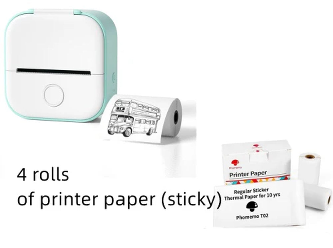 Portable Mini Thermal Label Printer – Wireless Bluetooth Label & Photo Printer for Home, Office, and Students
