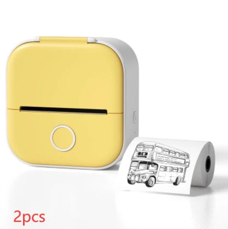 Portable Mini Thermal Label Printer – Wireless Bluetooth Label & Photo Printer for Home, Office, and Students