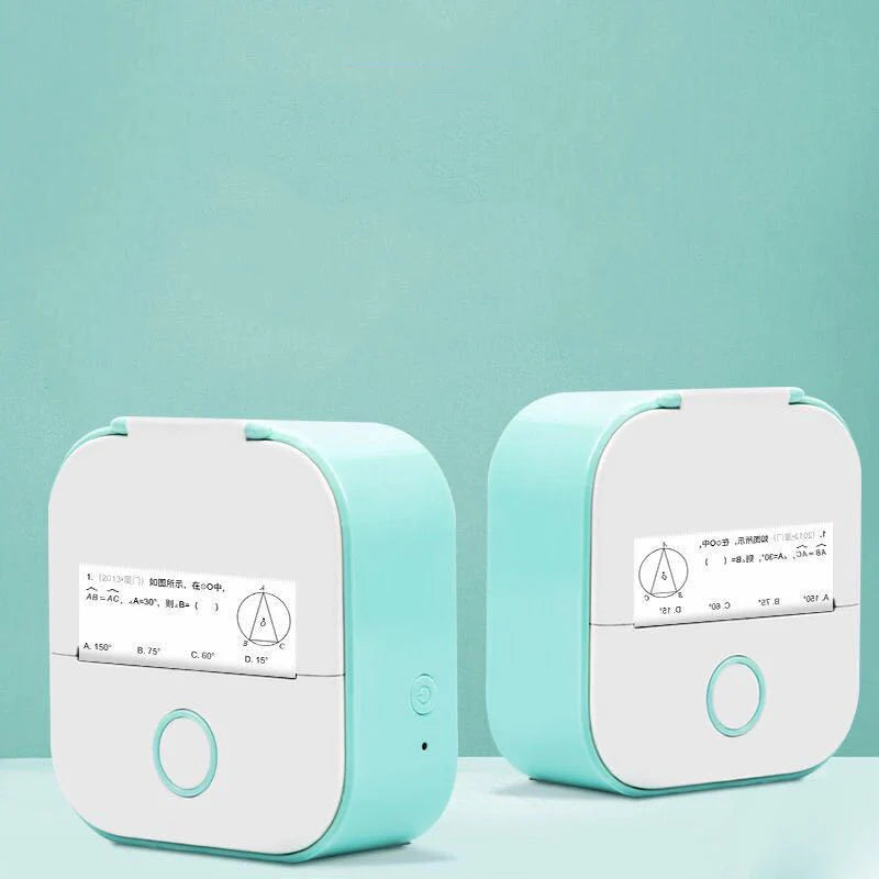 Portable Mini Thermal Label Printer – Wireless Bluetooth Label & Photo Printer for Home, Office, and Students