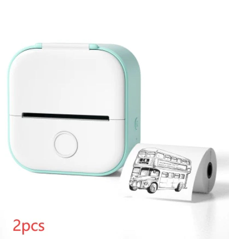 Portable Mini Thermal Label Printer – Wireless Bluetooth Label & Photo Printer for Home, Office, and Students