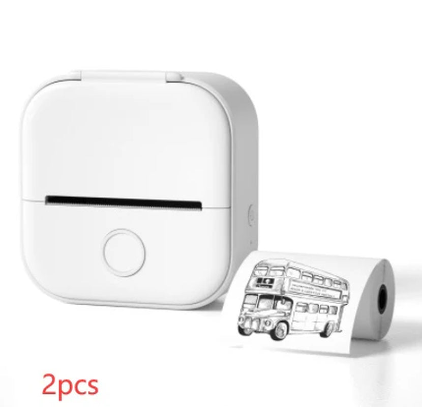 Portable Mini Thermal Label Printer – Wireless Bluetooth Label & Photo Printer for Home, Office, and Students