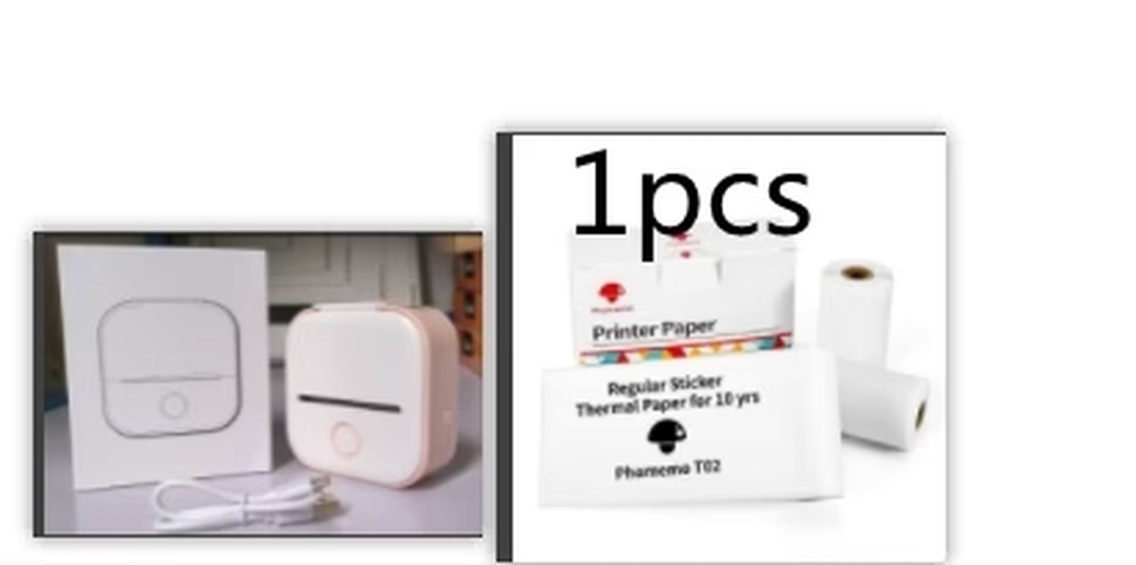 Portable Mini Thermal Label Printer – Wireless Bluetooth Label & Photo Printer for Home, Office, and Students