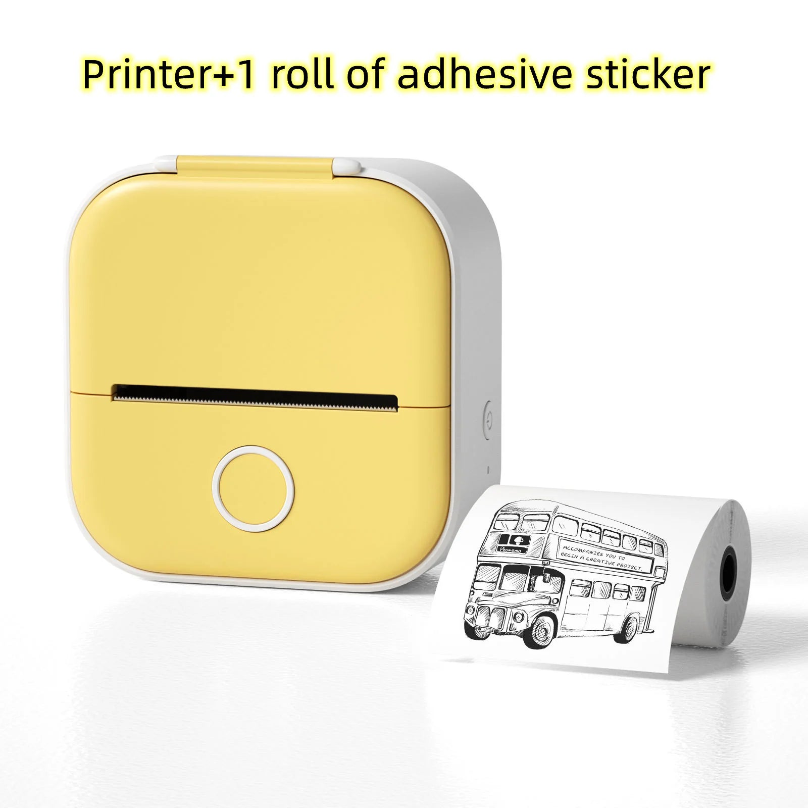 Portable Mini Thermal Label Printer – Wireless Bluetooth Label & Photo Printer for Home, Office, and Students
