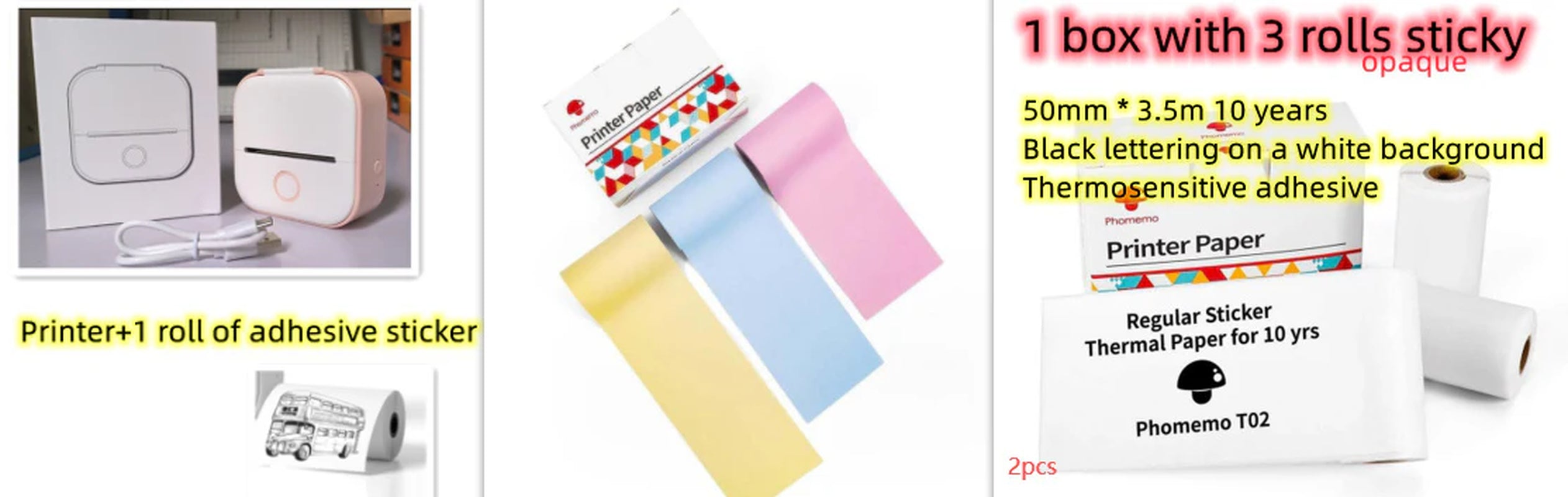 Portable Mini Thermal Label Printer – Wireless Bluetooth Label & Photo Printer for Home, Office, and Students