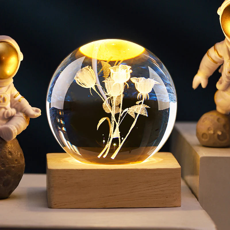 Personalized 3D Crystal Cube Lamp