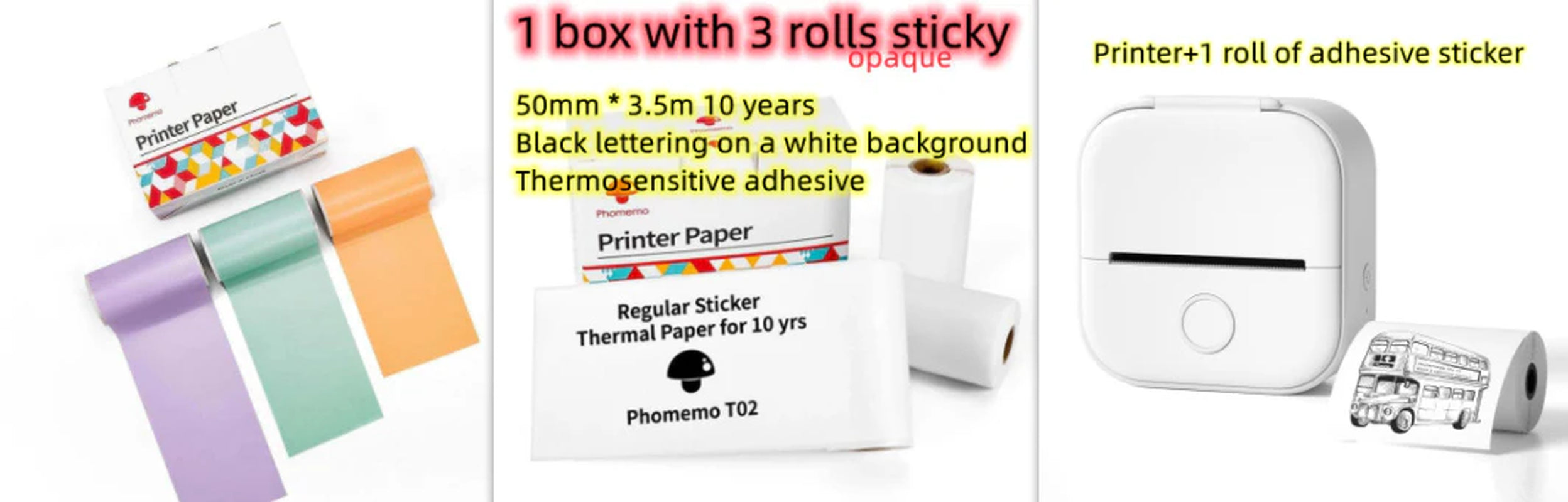 Portable Mini Thermal Label Printer – Wireless Bluetooth Label & Photo Printer for Home, Office, and Students