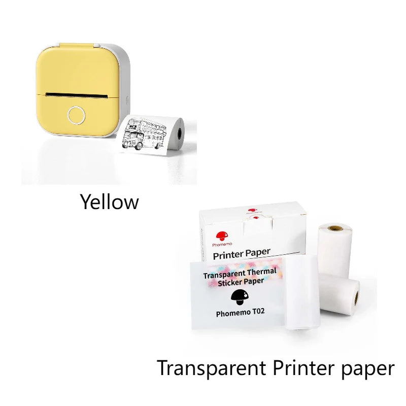 Portable Mini Thermal Label Printer – Wireless Bluetooth Label & Photo Printer for Home, Office, and Students