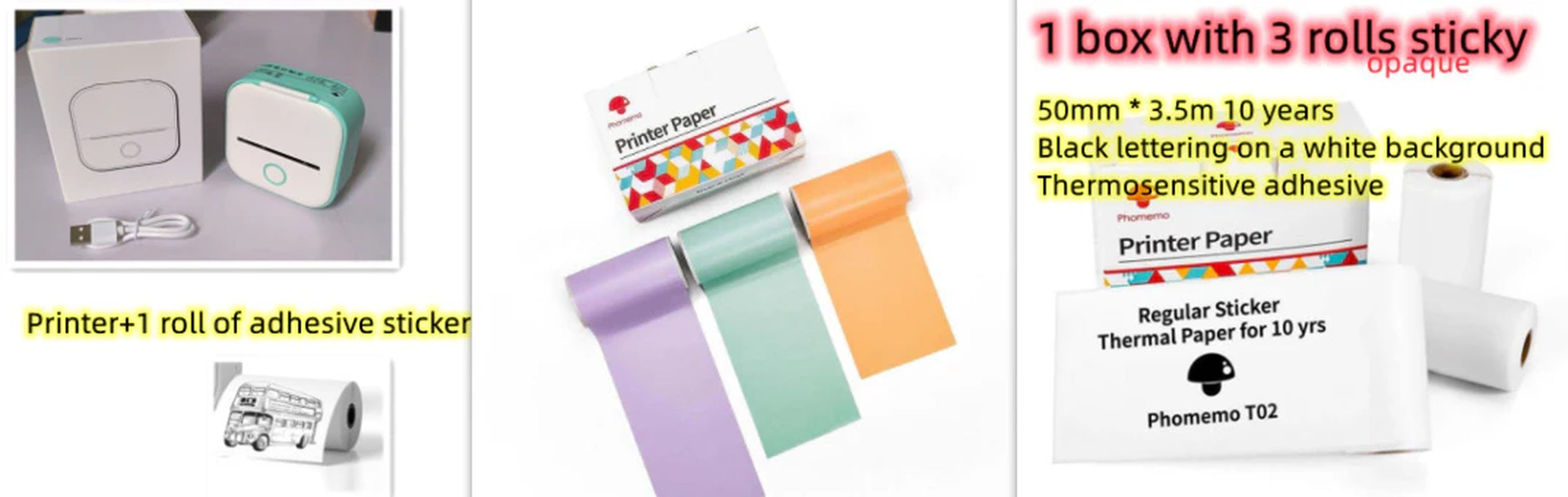 Portable Mini Thermal Label Printer – Wireless Bluetooth Label & Photo Printer for Home, Office, and Students