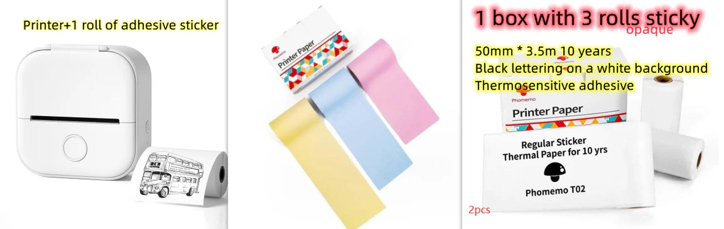 Portable Mini Thermal Label Printer – Wireless Bluetooth Label & Photo Printer for Home, Office, and Students