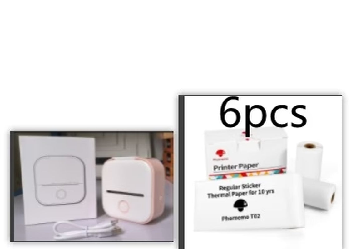 Portable Mini Thermal Label Printer – Wireless Bluetooth Label & Photo Printer for Home, Office, and Students