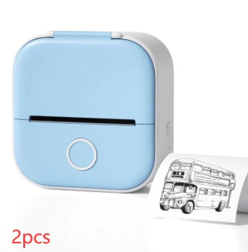 Portable Mini Thermal Label Printer – Wireless Bluetooth Label & Photo Printer for Home, Office, and Students