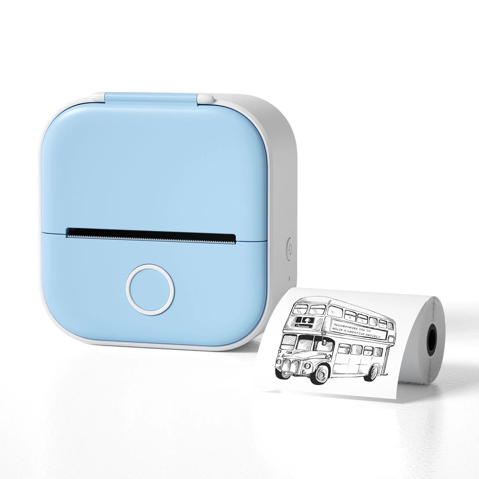 Portable Mini Thermal Label Printer – Wireless Bluetooth Label & Photo Printer for Home, Office, and Students