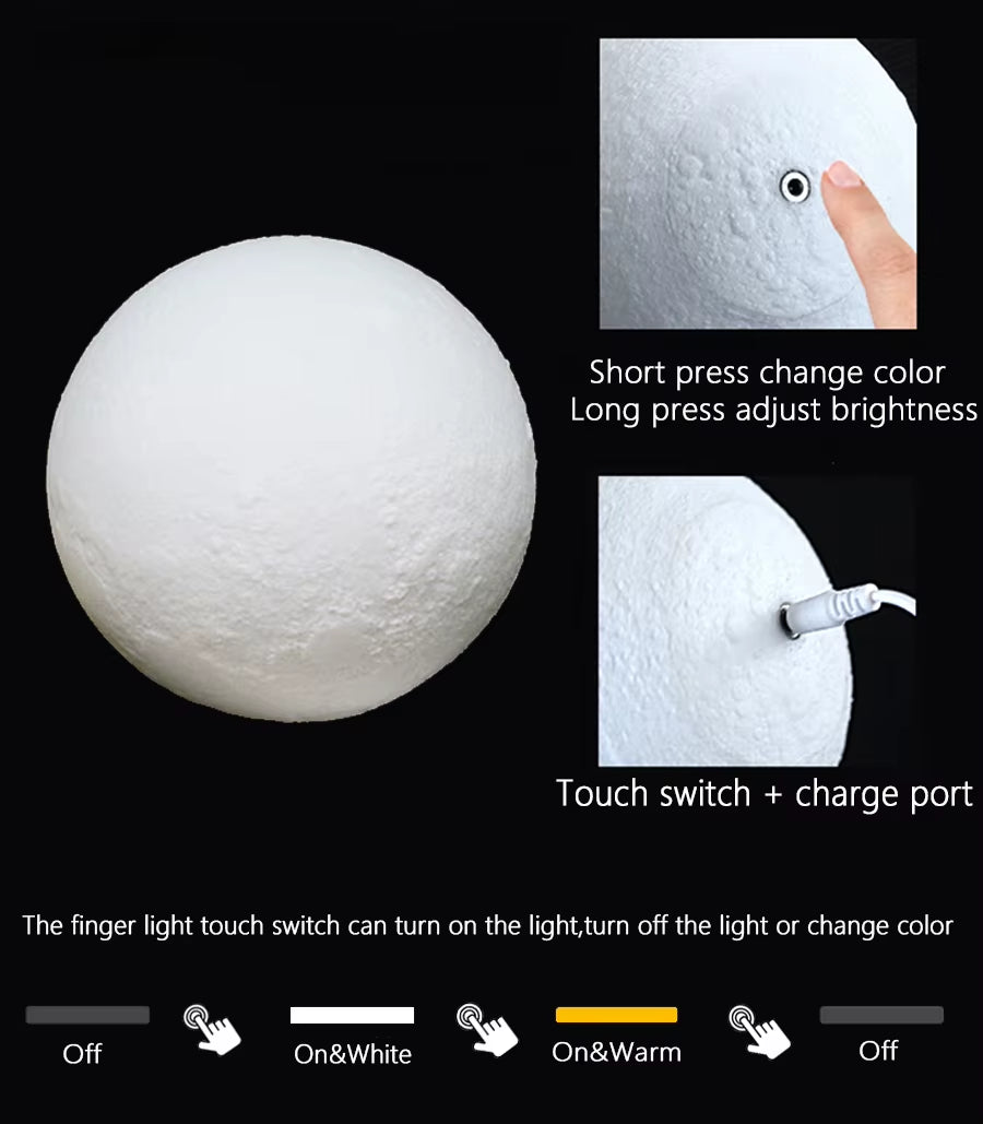 Luna Sphere Touch Lamp