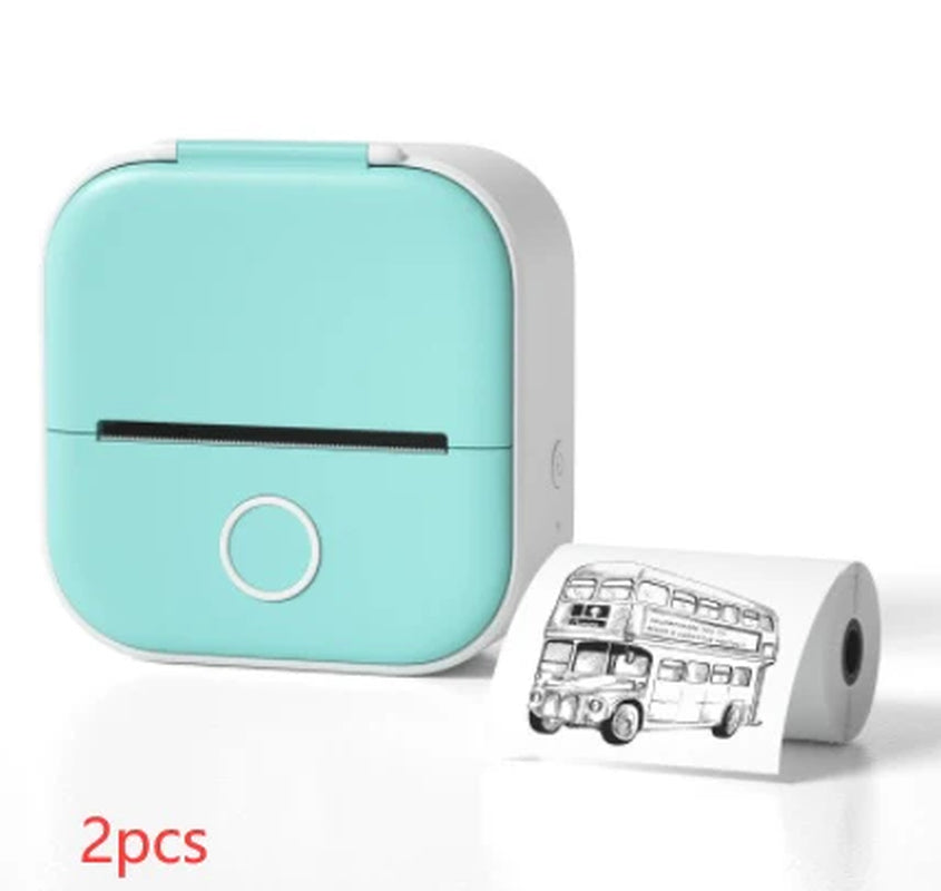 Portable Mini Thermal Label Printer – Wireless Bluetooth Label & Photo Printer for Home, Office, and Students